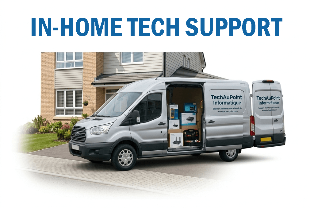Professional In-Home Tech Support and on-site computer repair services in Longueuil and the South Shore.