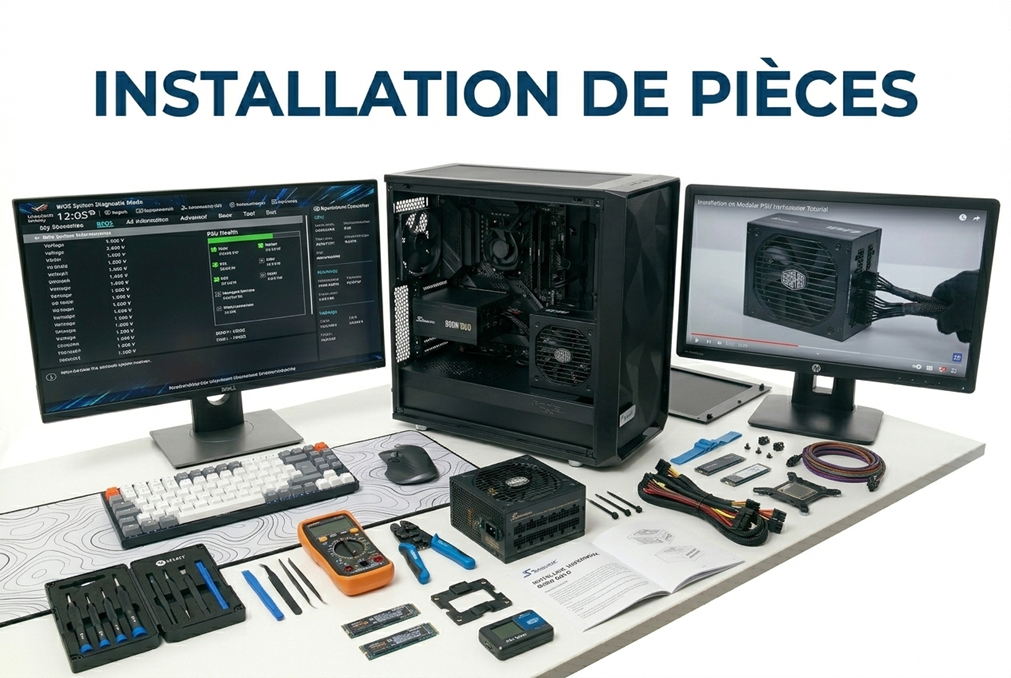 Installation de pièces